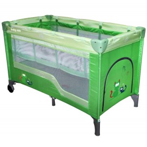 Detská cestovná postieľka Baby Mix, green